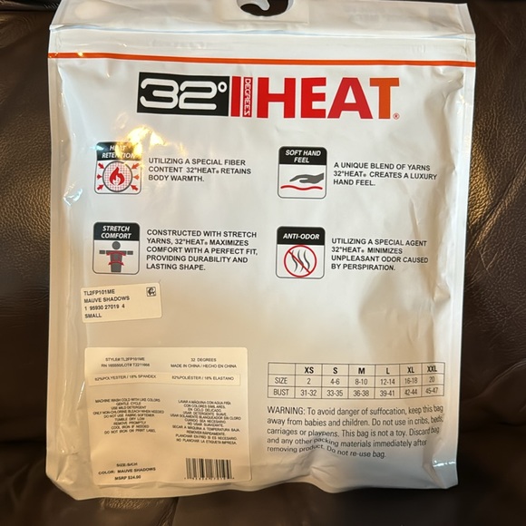 32 Degrees Heat Long Sleeve Scoop Neck - Picture 2 of 3